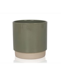 Bloempot Eno 13x 13 cm - groen