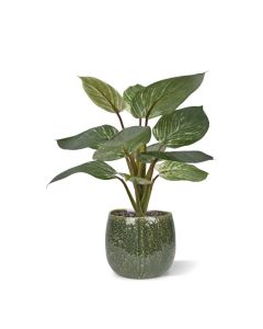 Philodendron Birkin kunstplant 30cm in pot