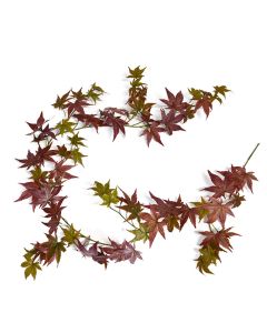 Herfst Maple guirlande kunst hangplant 180cm - burgundy