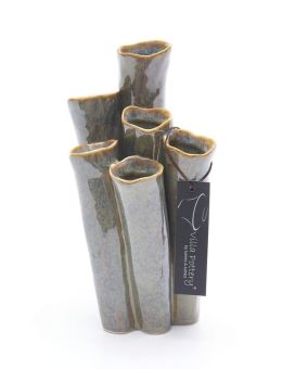 New Juul Vaas porselein 10x20cm blauw