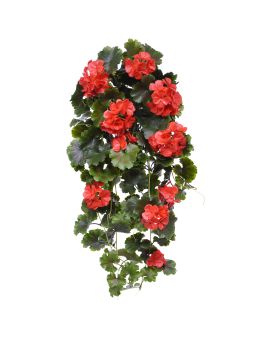 Kunst Hanggeranium 65cm UV Rood