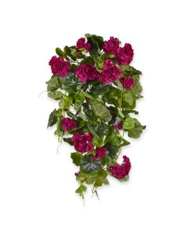 Geranium Kunsthangplant deluxe 70cm burgundy