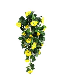 Petunia deluxe kunst hangplant 80cm - geel