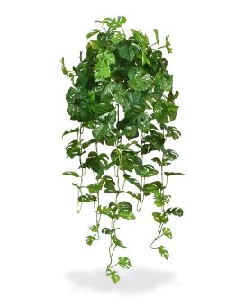 Monstera kunst hangplant 80cm - groen