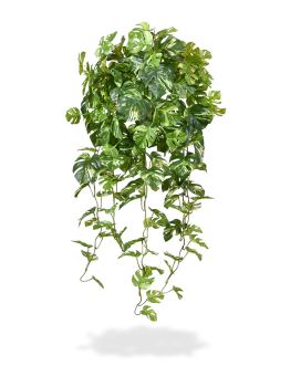 Monstera kunst hangplant 80cm - bont
