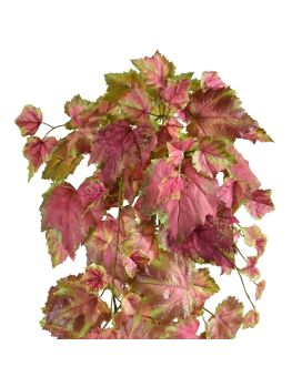 Kunst Druivenblad hanger 65cm - roze