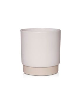 Bloempot Eno 13x 13 cm - wit