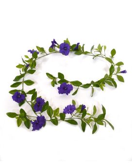 Petunia Guirlande deluxe kunsthanger 180cm - paars