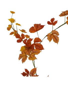 Maple kunst guirlande 180cm - herfst oranje