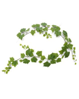 Druivenblad guirlande kunsthanger 180cm - groen