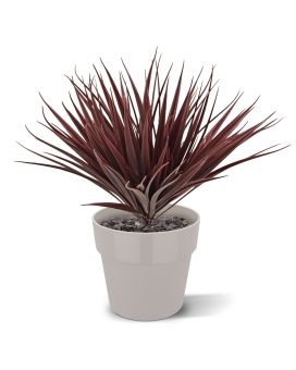 Kunst Bamboegras 25cm UV Burgundy