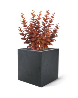 Eucalyptus kunstboeket 30 cm burgundy