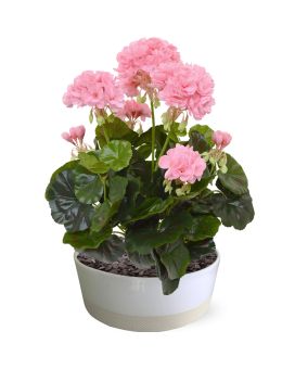 Geranium kunstplant 40cm - roze