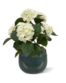 Hortensia kunstplant 40cm - creme