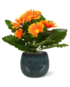 Gerbera Kunstboeket 30 cm oranje