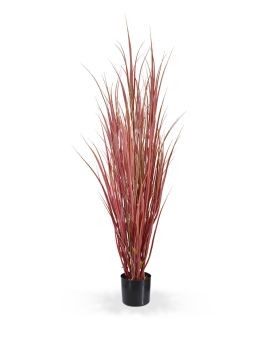 Kunst Rietgras plant deluxe 130cm - Burgundy