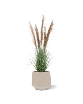 Kunst Pampas Grasplant 140cm bruin