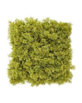 Rendier kunst Mosmat 25x25cm - groen - FR - brandvertragend