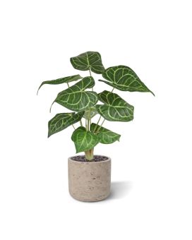 Anthurium Clarinervium kunstplant 35cm in pot