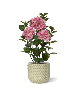Hortensia Kunstplant in pot 65cm Roze
