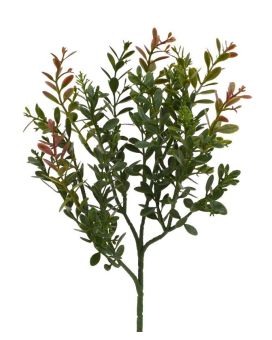 Buxus kunstak 45cm - rood/groen