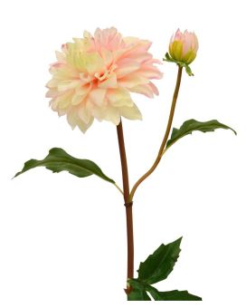 Dahlia kunsttak 50 cm roze