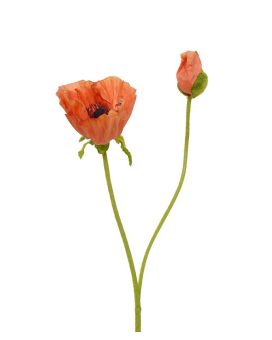 Klaproos Deluxe kunstbloem 70 cm oranje