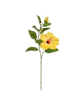 Hibiscus tak 65cm - geel
