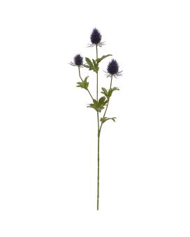 Disteltak kunstbloem 65cm Blauw