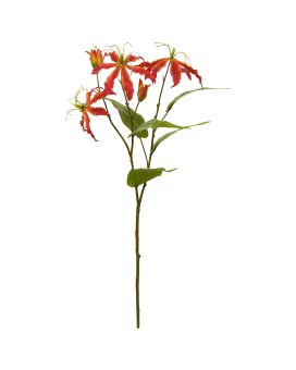 Gloriosa Kunstbloem oranje 75cm