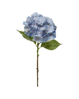 Hortensia kunstbloem 50cm blauw