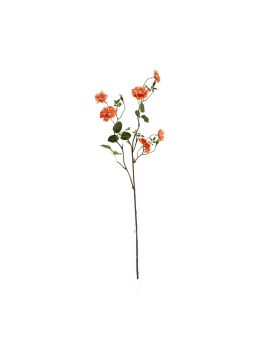 Wilde Rozen Kunsttak 71cm Zalm