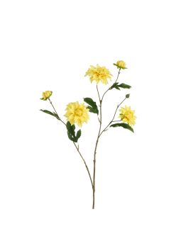 Dahlia Kunsttak deluxe 78cm Geel
