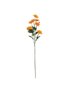 Chrysant Kunsttak 68cm Oranje
