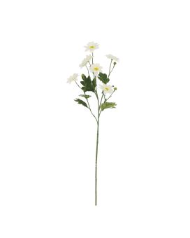 Chrysant Kunsttak 68cm Wit