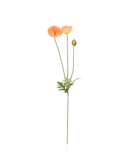 Klaprozen Kunsttak 76cm Zalm
