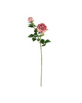 Engelse Tuinrozen Kunsttak 69cm Paars