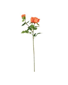 Engelse Tuinrozen Kunsttak 69cm Oranje