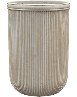 Baq Vertical Rib Cylinder Beige 45x65cm