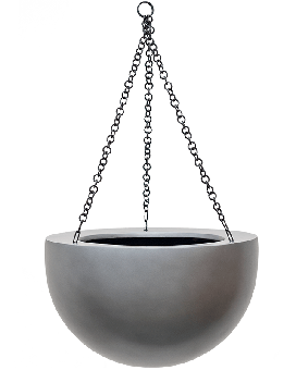 Baq Gradient Hanging bowl matt grey, 33x21cm