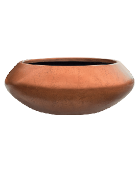 Baq Metallic Silver leaf Bowl Ufo Matt Copper, 40x15cm