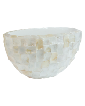 Baq Oceana Pearl Oval White, 60x26x30cm