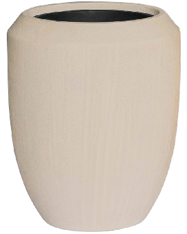 Baq Polystone Coated Plain Coppa Natural (met inzetbak), 45x55cm