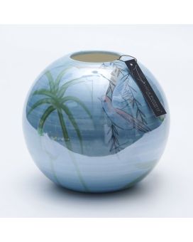 Magic Ball Vaas Palm 20x20x19cm blauw