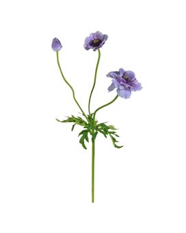 Kunst Anemoontak 60cm - blauw