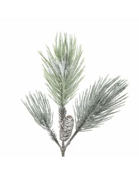 Kunsttak Pinus Denneappel 59cm Sneeuw