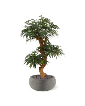 Shirakashi Bonsai x3 kunstboom op voet 80cm