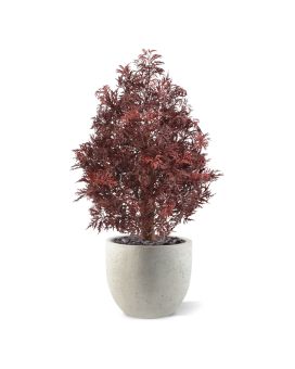 Ming Aralia kunstplant UV 90cm Burgundy