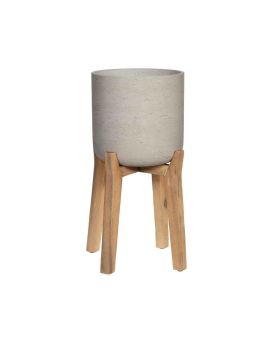 Plantenpot Charlie M (Feet High) grijs 23x23x38cm