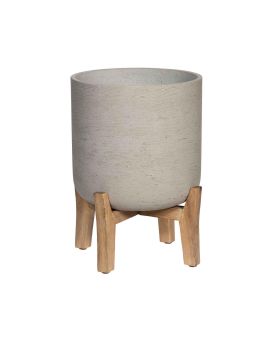Plantenpot Charlie M (Feet low) grijs 21x21x25,5cm